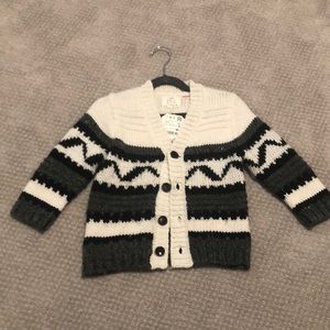 Boys black/white dress sweater